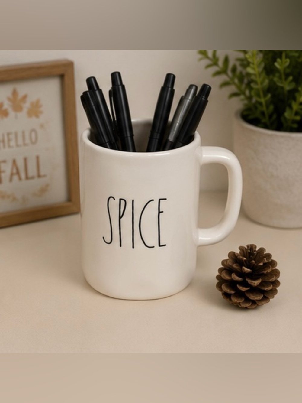 Rae Dunn White Spice Mug - Picture 3 of 7